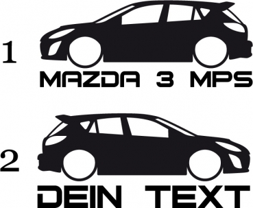 Tuned Mazda 3 MPS BL mit eigenem Text